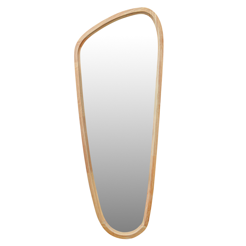 Miroir forme organique en Paulownia