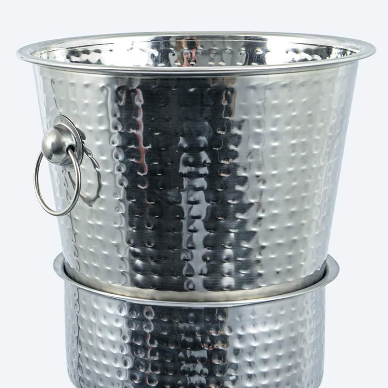 Seau à champagne avec support inox