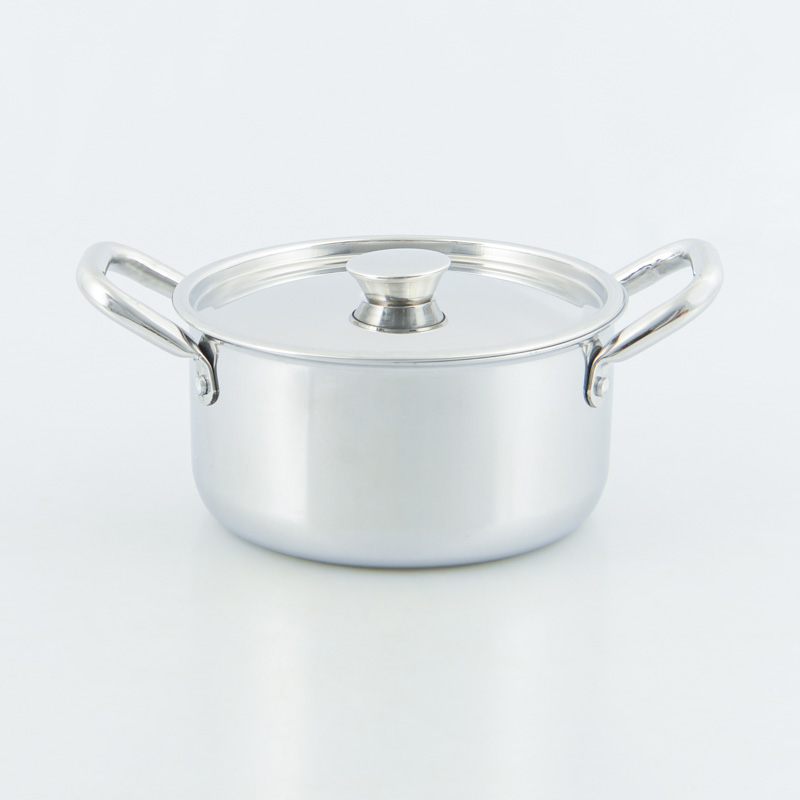 Faitout 'Premium' en inox avec couvercle