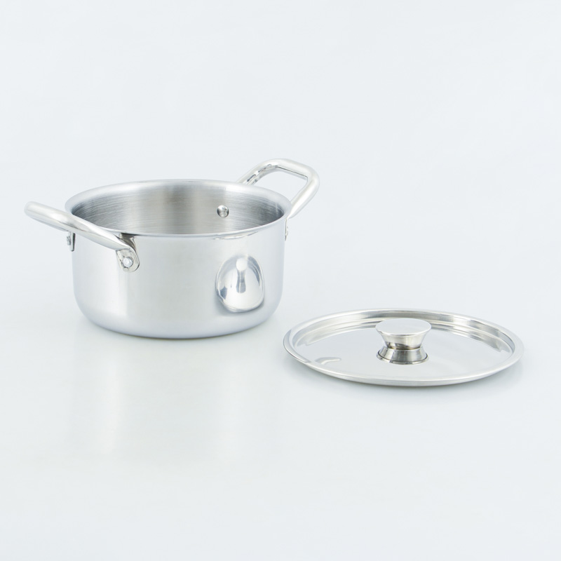 Faitout 'Premium' en inox avec couvercle