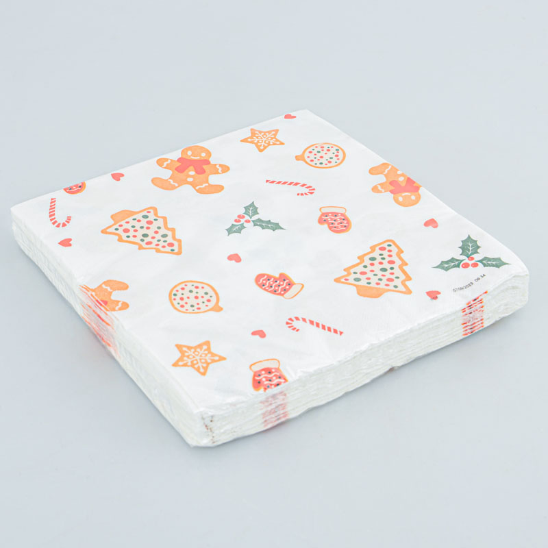 Lot de 20 serviettes 'Pain d'épice'