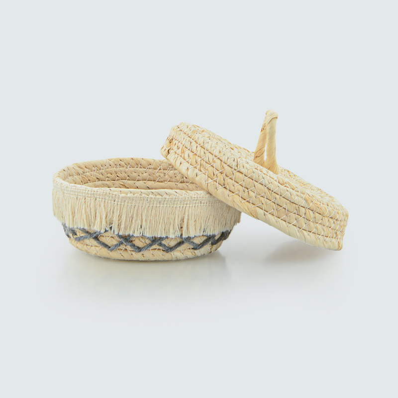Panier avec couvercle 'Boho Dreams' beige