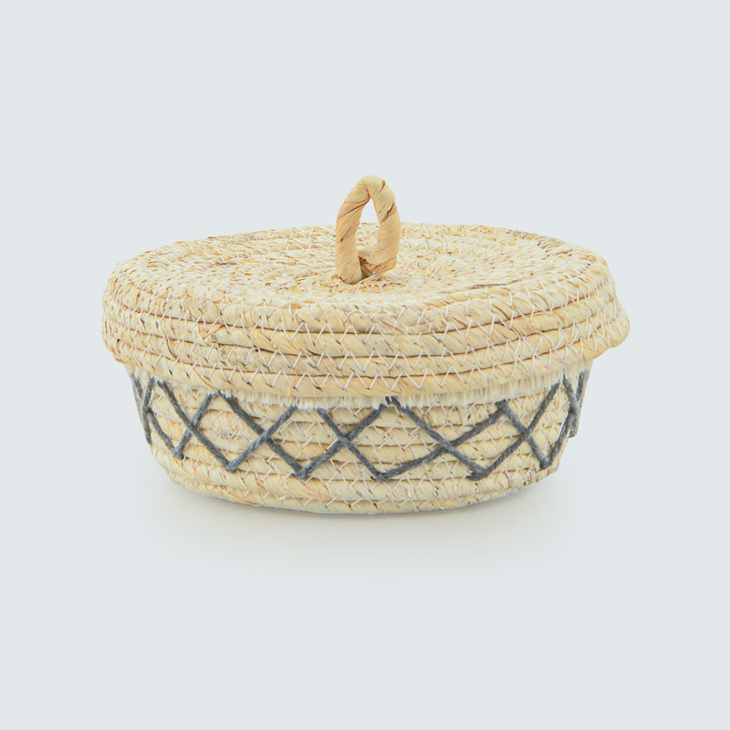 Panier avec couvercle 'Boho Dreams' beige