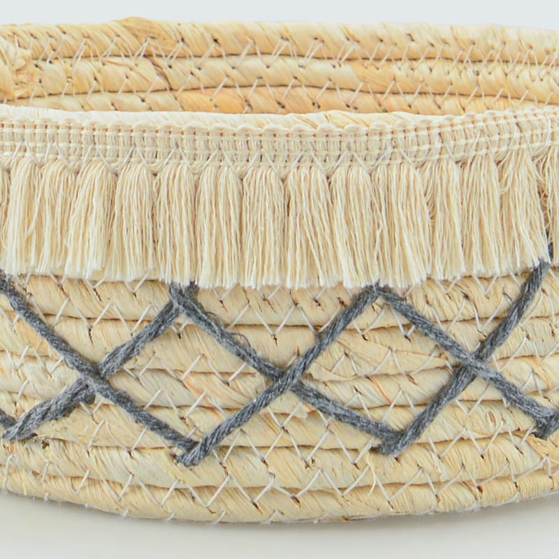 Panier avec couvercle 'Boho Dreams' beige