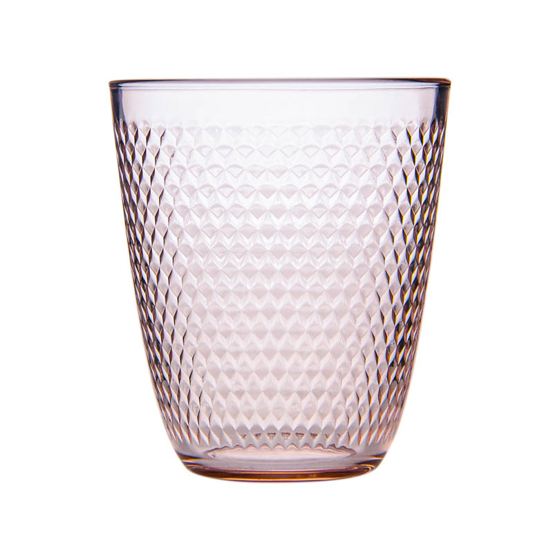 Verre haut 'Pampille' rose