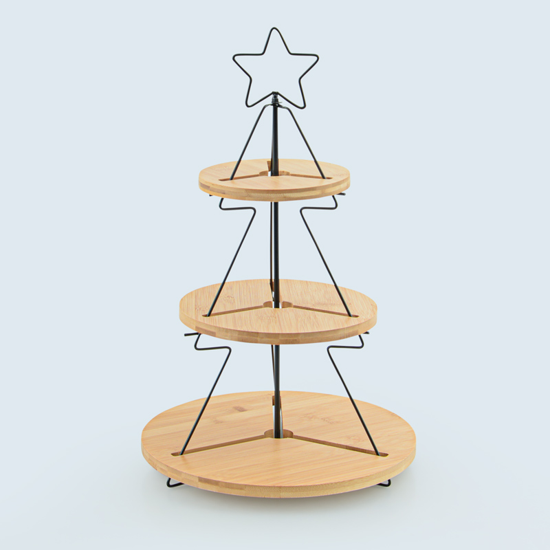 Serviteur 3 étages sapin