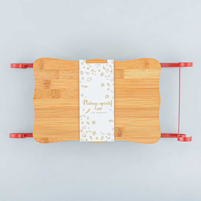 Planche apéritive de Noël forme luge