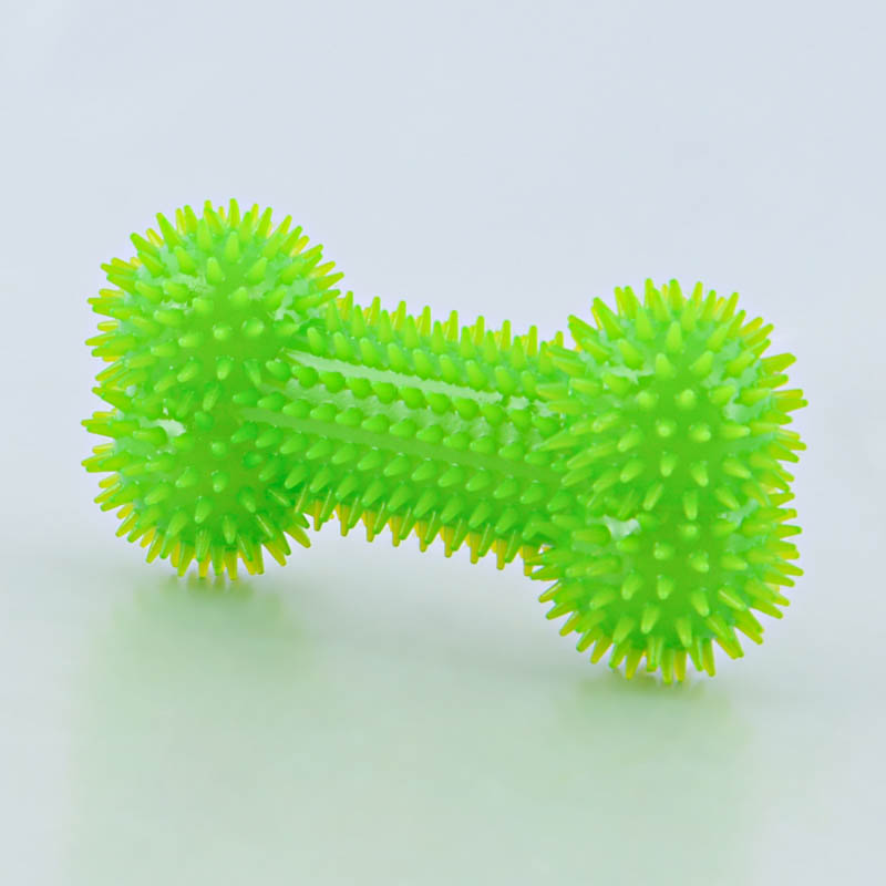 Jouet pour animaux forme os vert