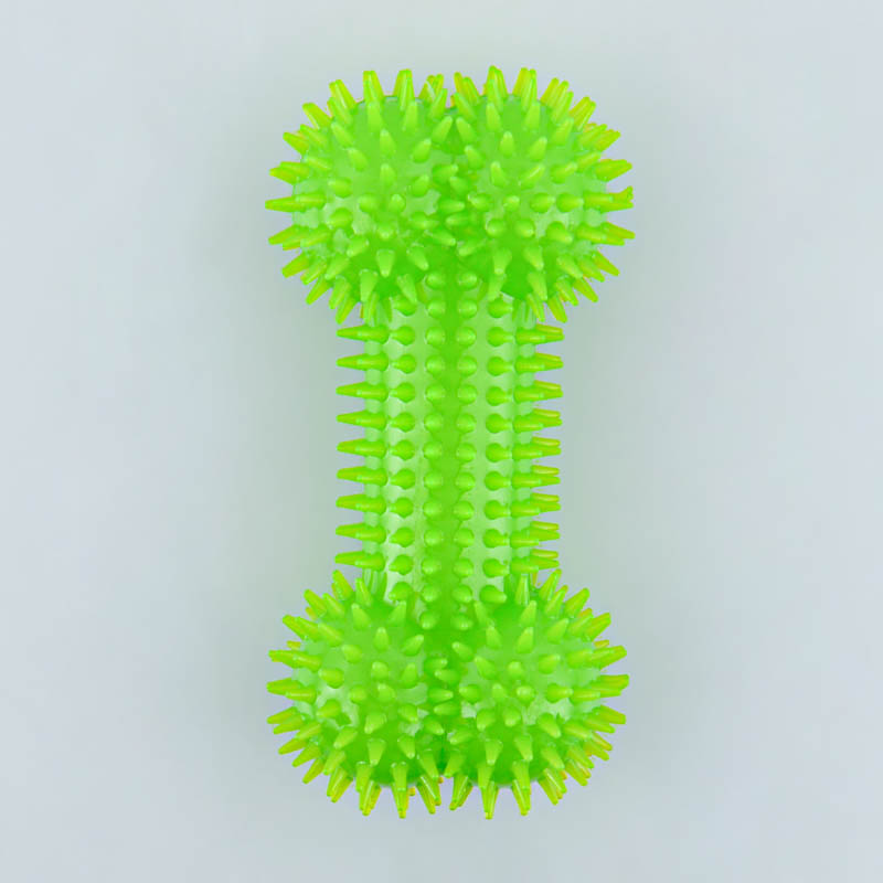 Jouet pour animaux forme os vert
