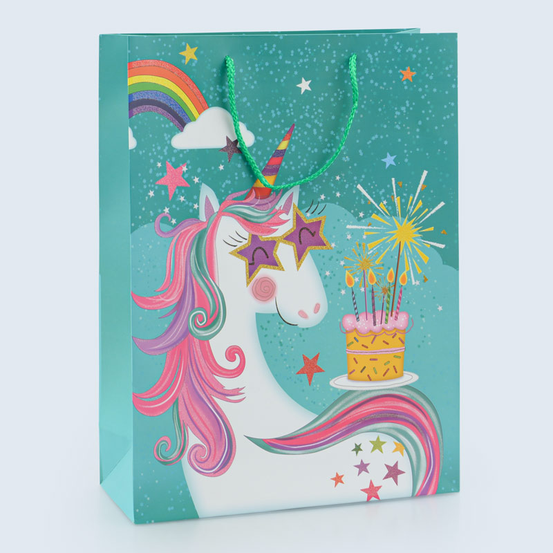 Sac cadeaux 'Licorne' 4 ass - L'Incroyable