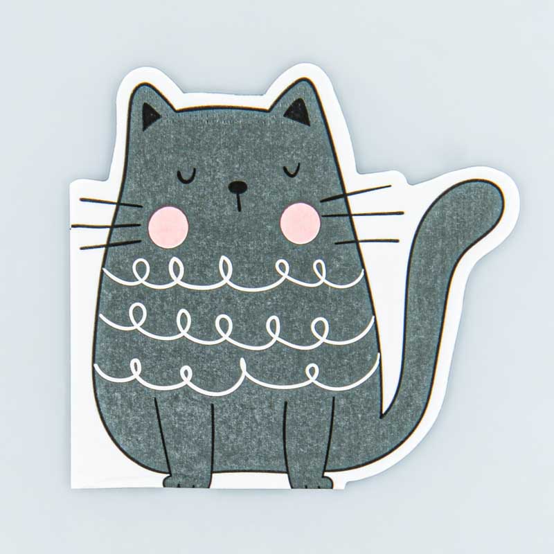 Lot de 12 serviettes 'Chaton'