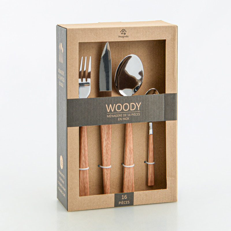 Ménagère 16 pièces 'Woody'