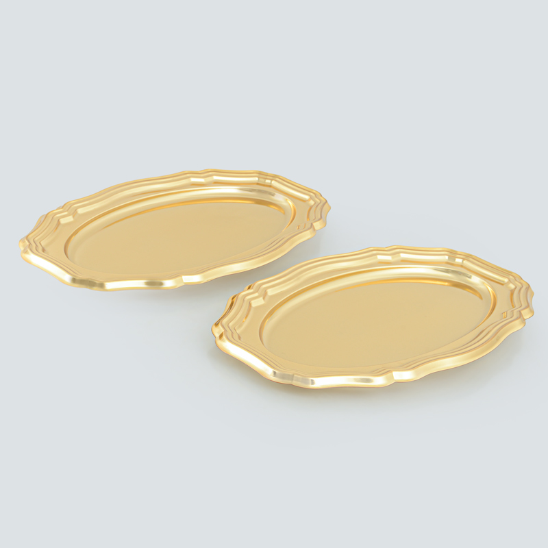 Lot de 2 plateaux de présentation 'Élégance'