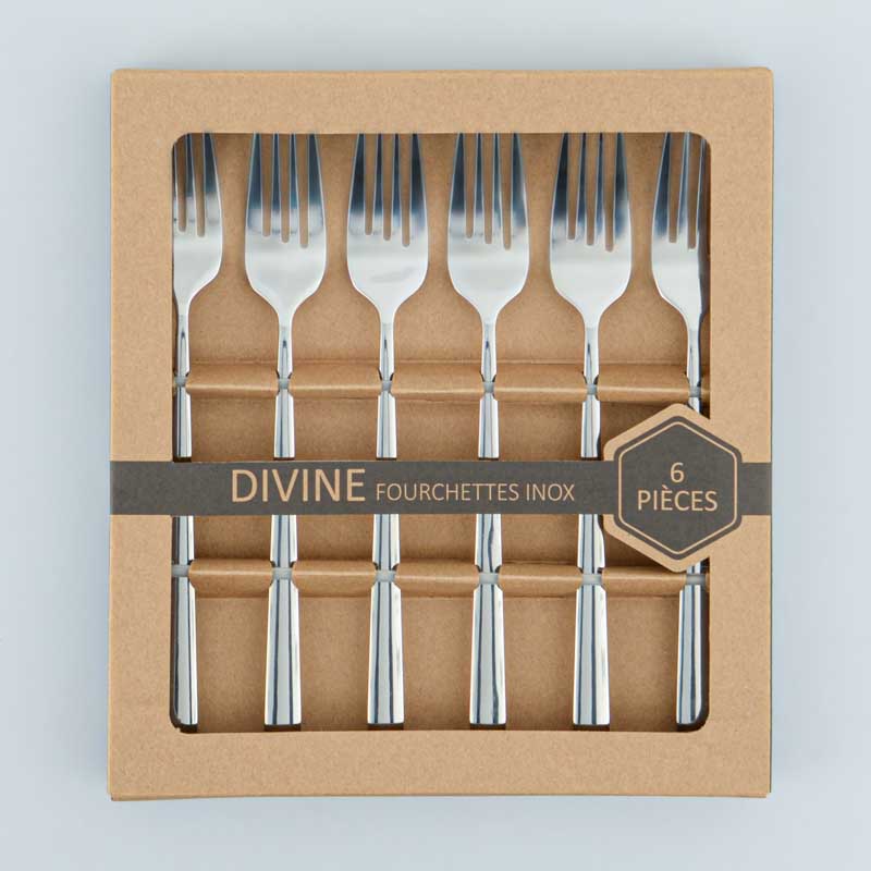 Coffret de 6 fourchettes 'Divine'