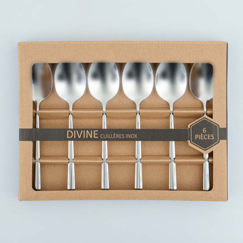 Coffret de 6 cuillères 'Divine'