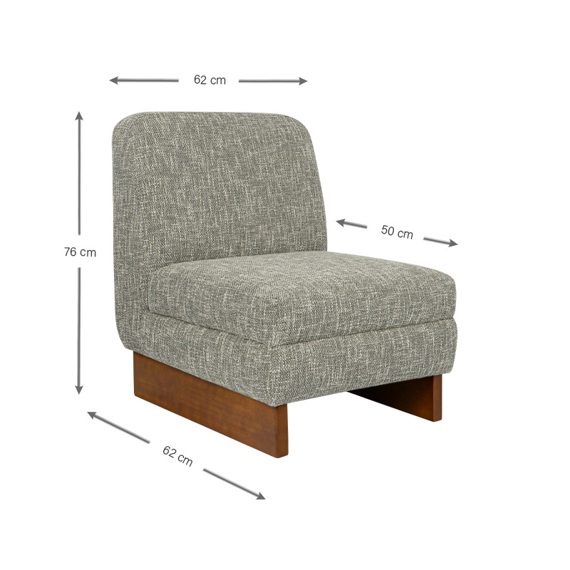 Fauteuil 'Slow living' grege