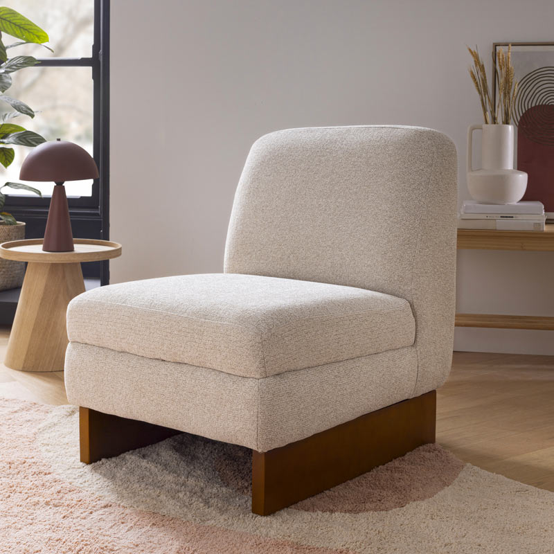 Fauteuil 'Slow living' beige beige - L'Incroyable