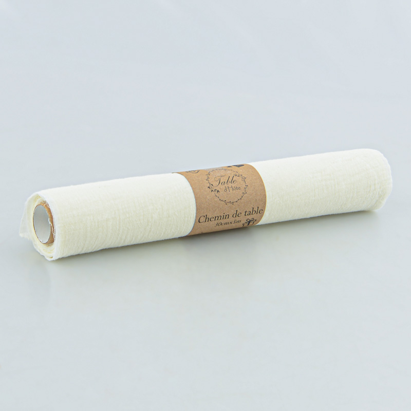 Chemin de table gaze de coton