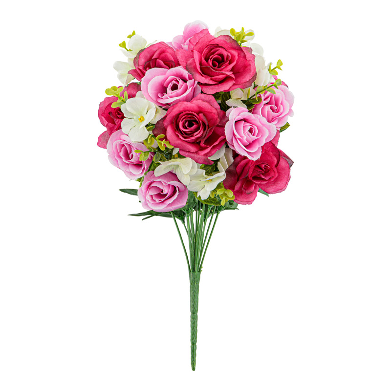 Bouquet de roses et d'alstromerias 