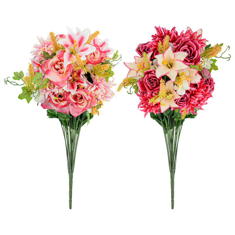 Bouquet géant de fleurs artificielles