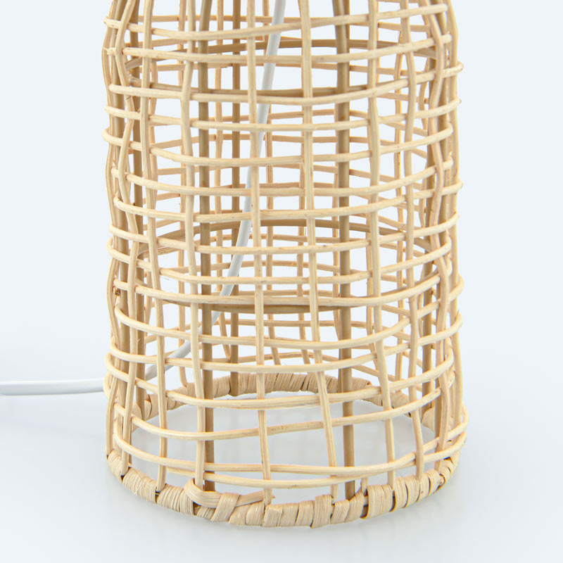 Lampe à poser 'Rattanella' en rotin