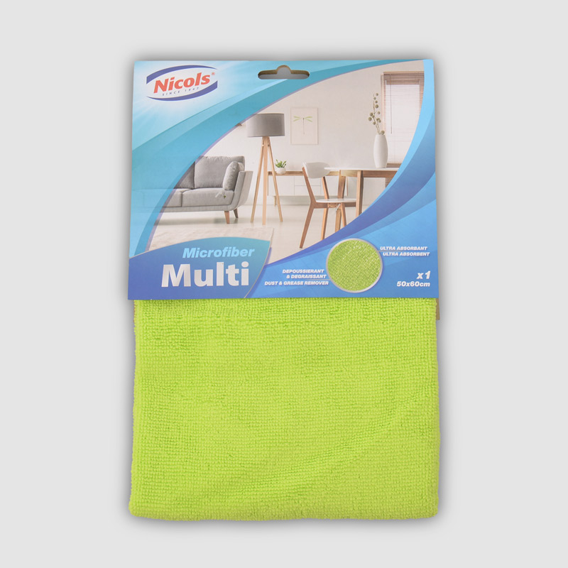 Serpillière microfibre multiusage jaune