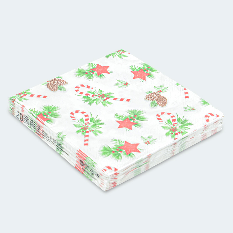 Lot de 20 serviettes 'Ornaments for Xmas'