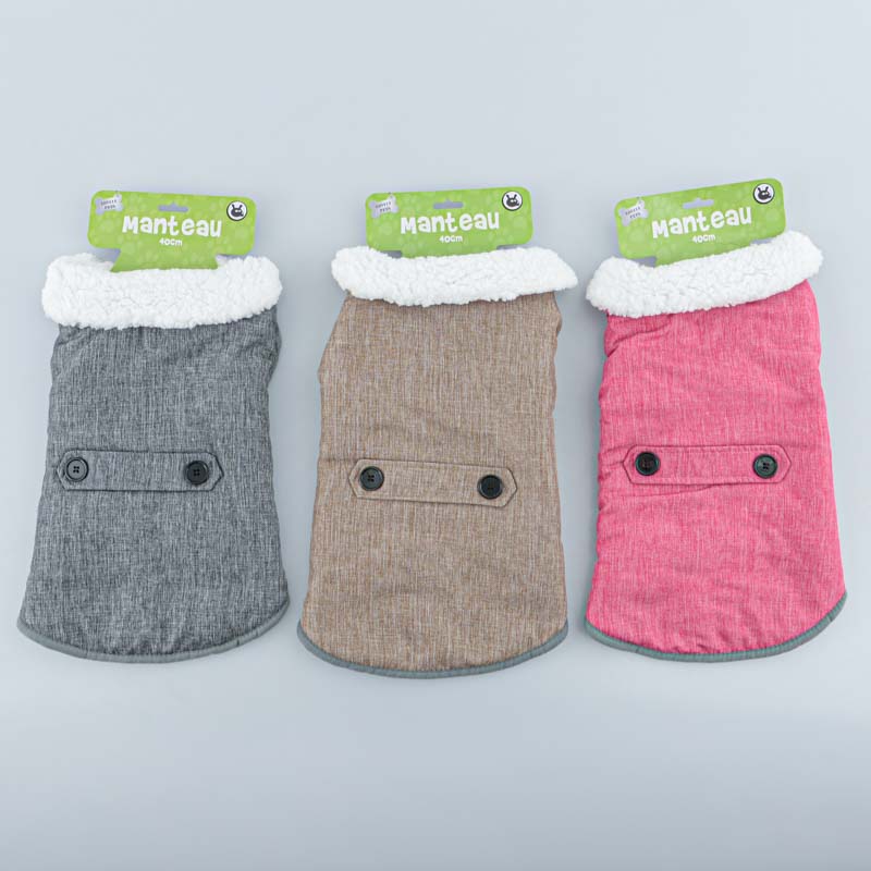 Manteau chien avec col 'Xmas' 