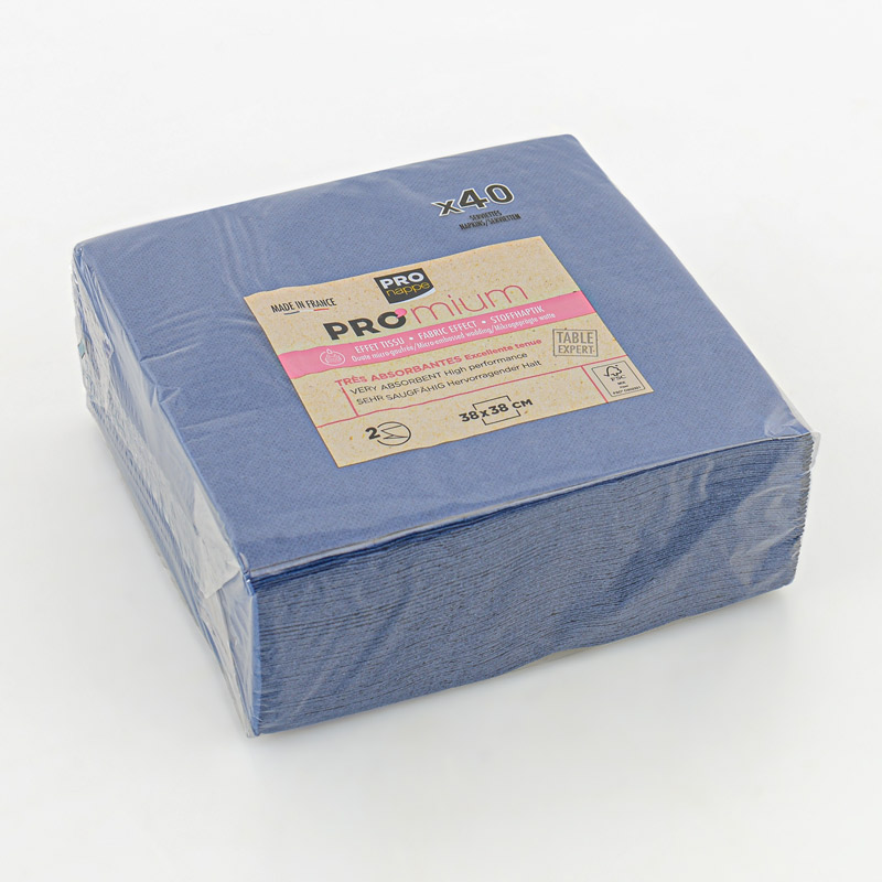 Lot de 40 serviettes micro-gaufrées 
