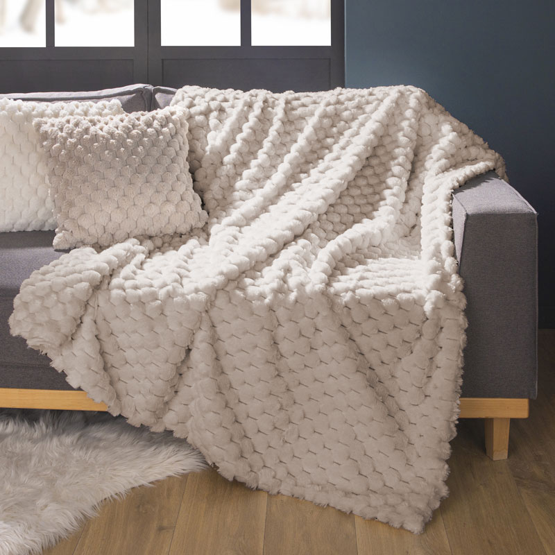 Plaid imitation fourrure 'Ida'