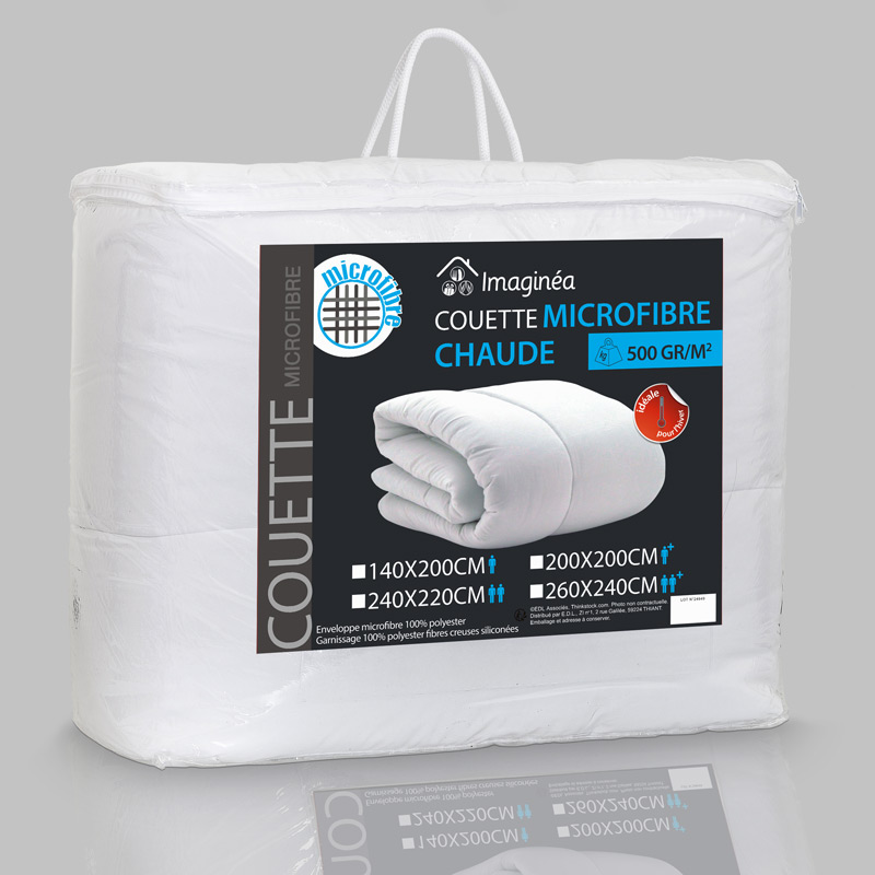 Couette microfibre 500gr/m² 