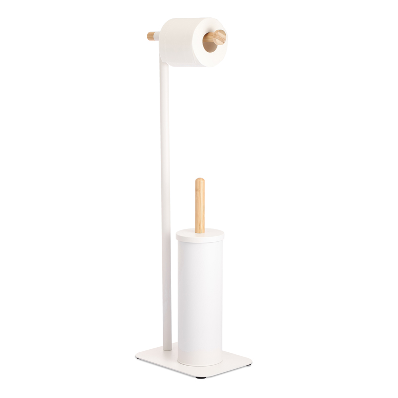 Dérouleur papier et porte brosse WC