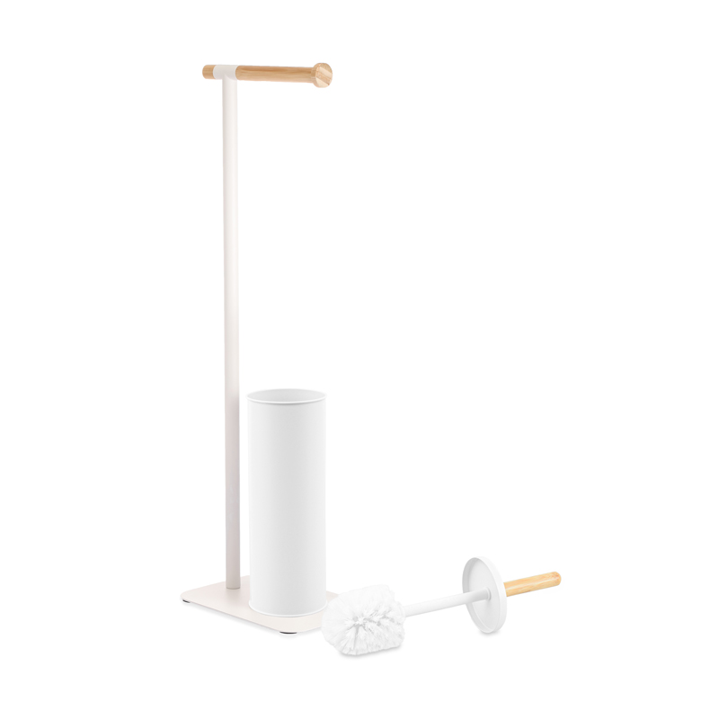 Dérouleur papier et porte brosse WC