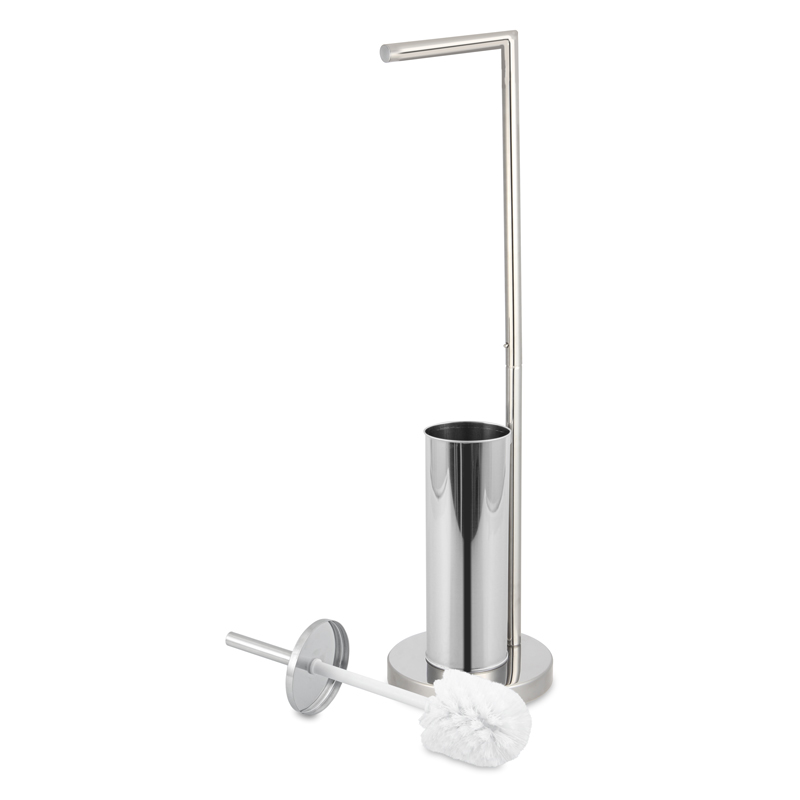 Dérouleur papier et porte brosse WC