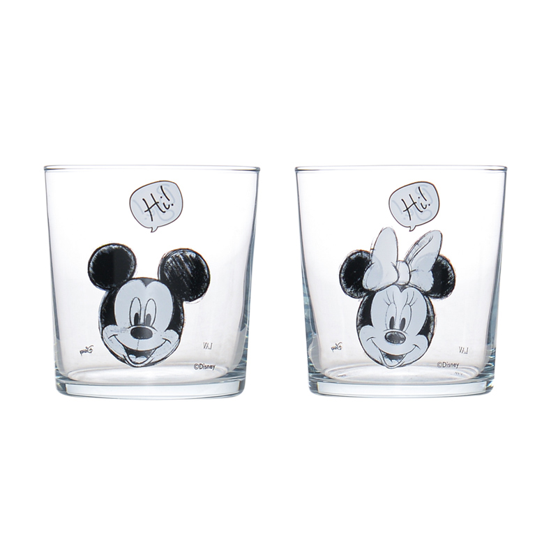 Verre 'Mickey et Minnie' 34,5cl 