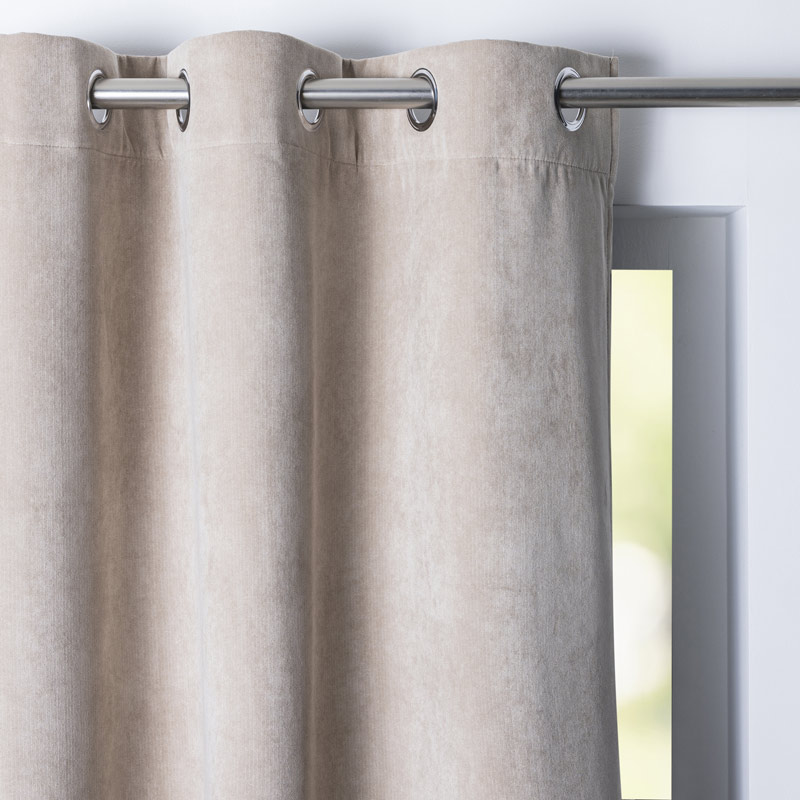 Rideau isolant 'Toundra' beige clair 140x240cm - L'Incroyable