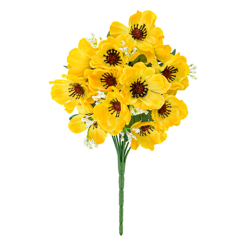 Bouquet artificiel d'anémones