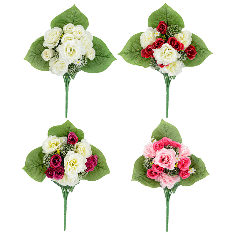 Bouquet de roses et boutons de rose