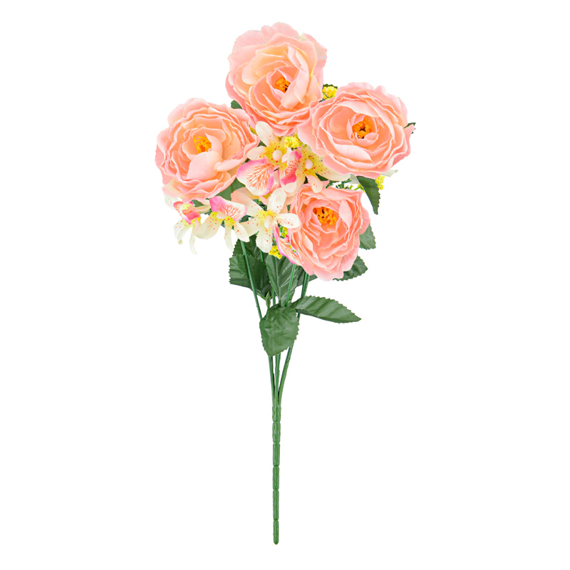 Bouquet de renoncules et d'orchidées