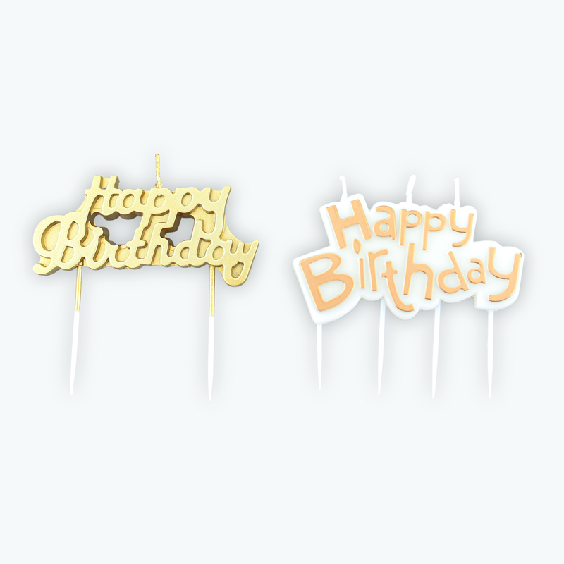 Bougie d'anniversaire 'Happy Birthday' 