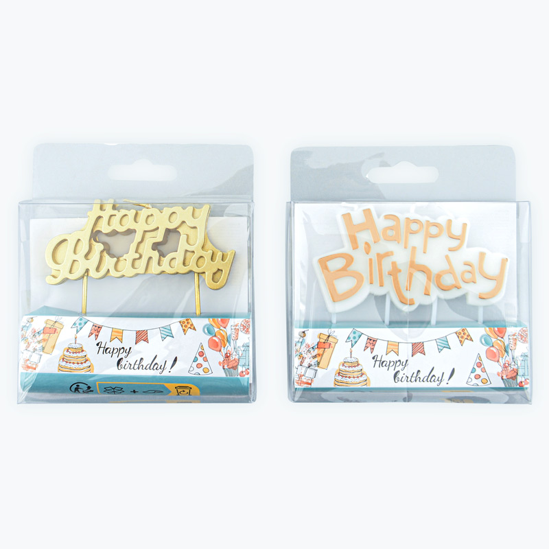 Bougie d'anniversaire 'Happy Birthday' 