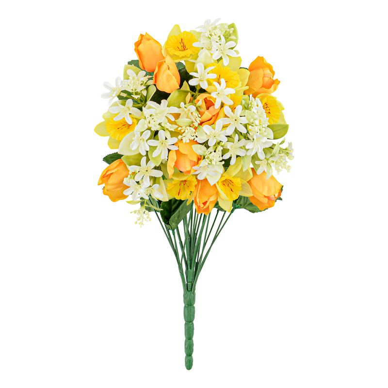 Bouquet de tulipes et de jonquilles