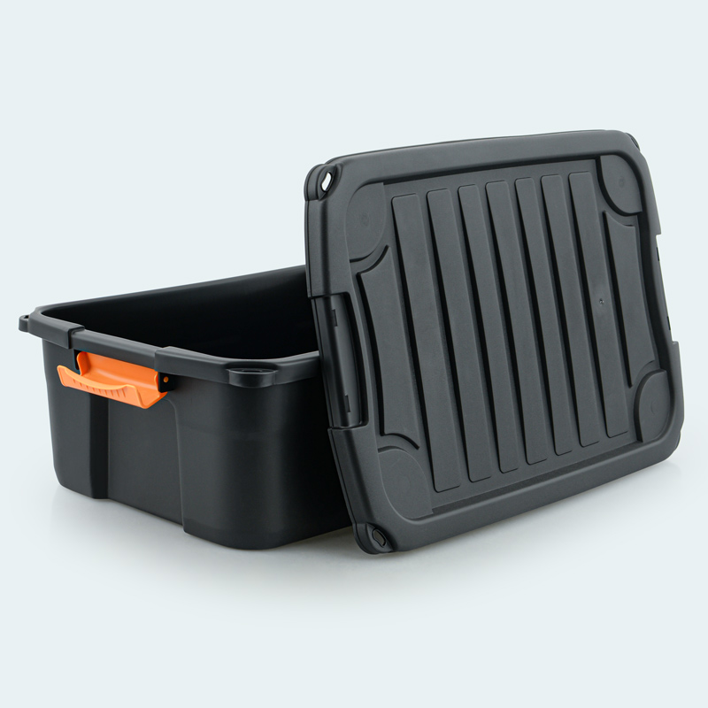 Bac de rangement 'Brico' noir 30L