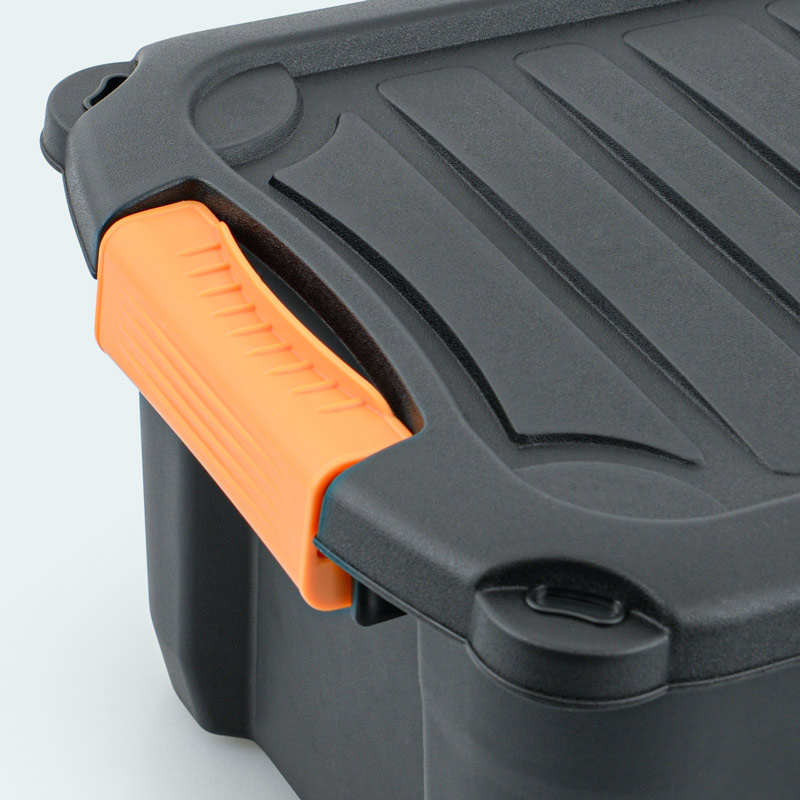 Bac de rangement 'Brico' noir 30L