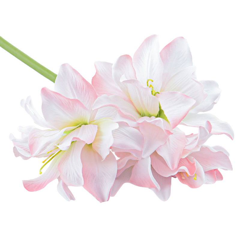 Branche artificielle d'amaryllis rose