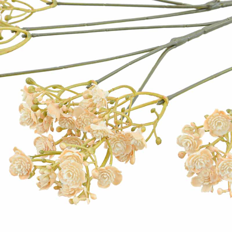 Branche artificelle de gypsophile beige