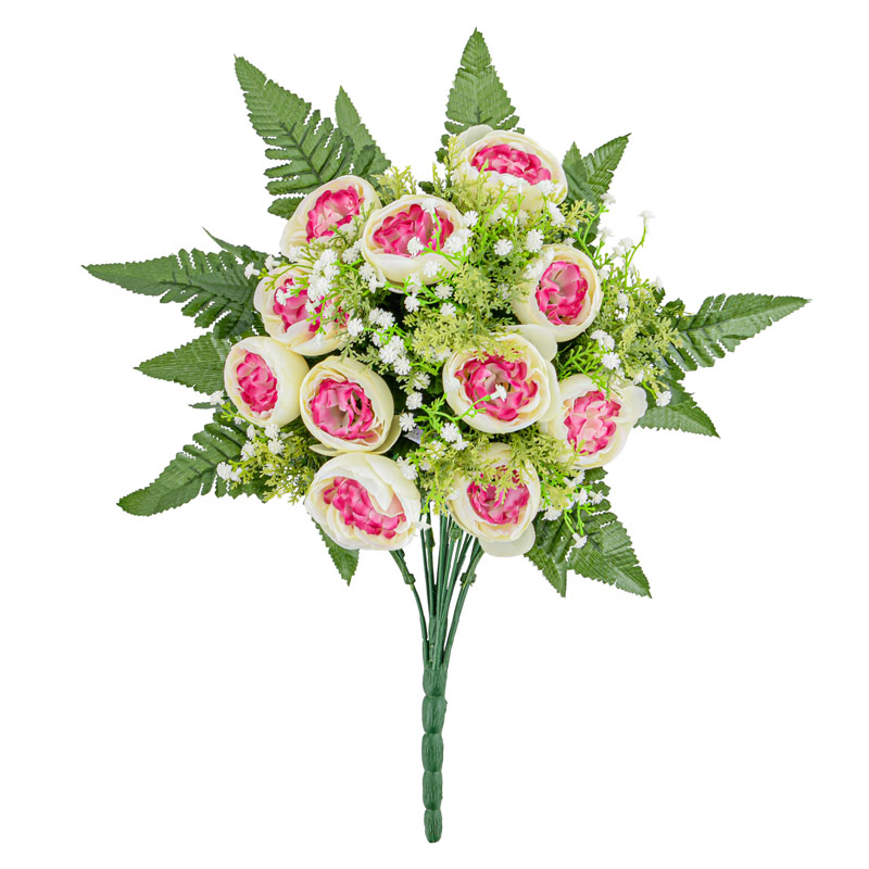 Bouquet artificiel de renoncules
