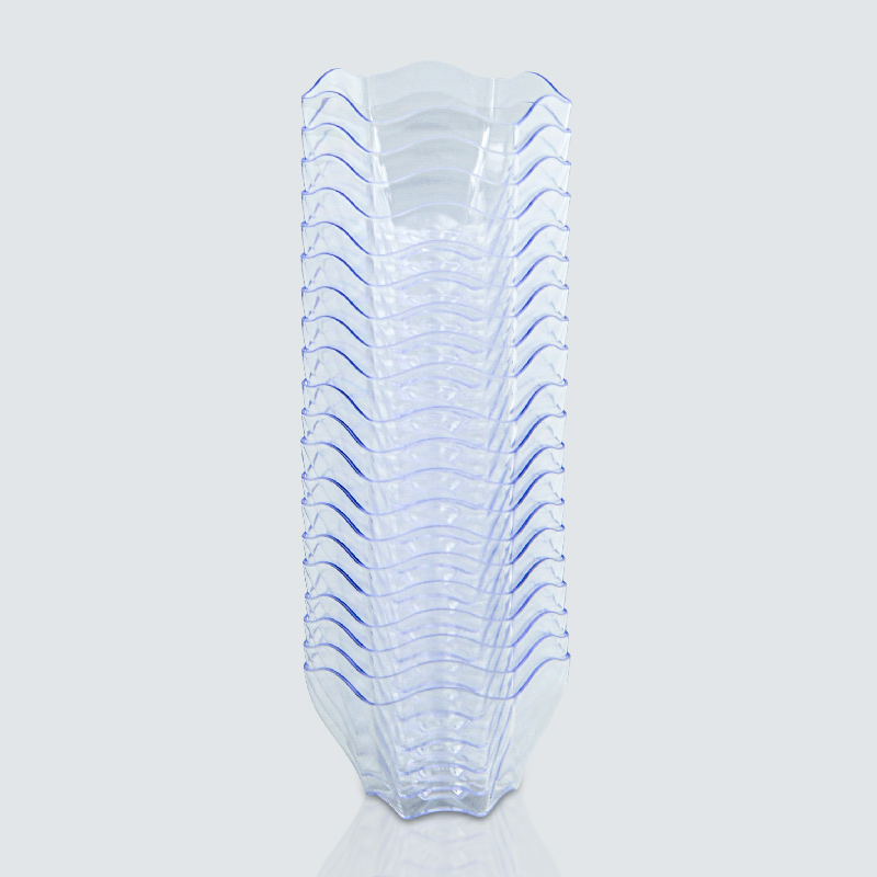 Lot de 20 verrines hexagonales transparentes