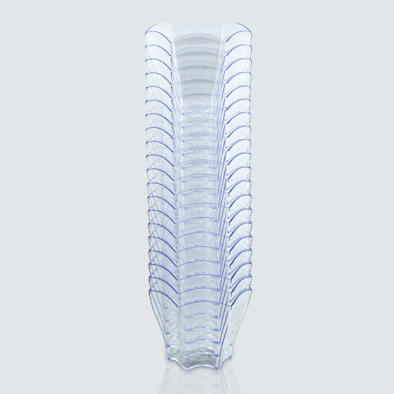 Lot de 20 verrines hexagonales transparentes