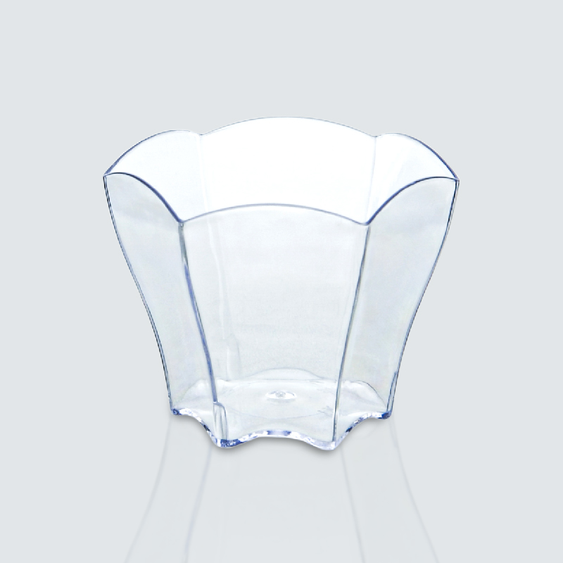 Lot de 20 verrines hexagonales transparentes